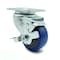 Service Caster 3.5 Inch Blue Polyurethane Wheel Swivel Top Plate Caster with Brake SCC SCC-20S3514-PPUB-BLUE-TLB-TP2 - alternate 1